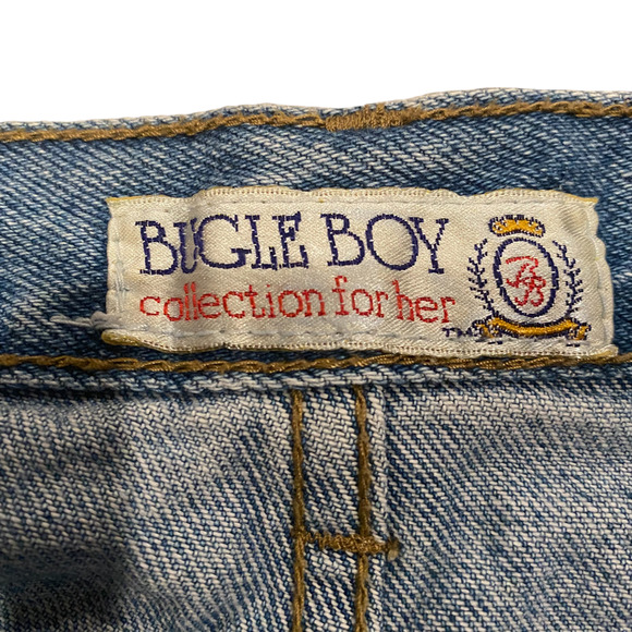 VINTAGE BUGLE BOY DENIM SHORTS 14 - Picture 4 of 5